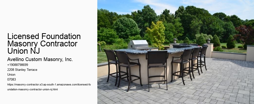 Licensed Foundation Masonry Contractor Union NJ